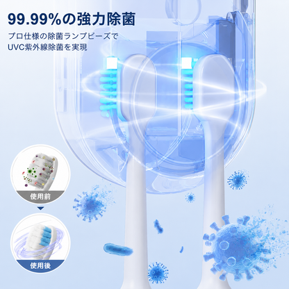 CleanBrush™ [人気ランキング1位]歯ブラシ除菌器 自動] 「見えない菌から家族の健康を守る。」